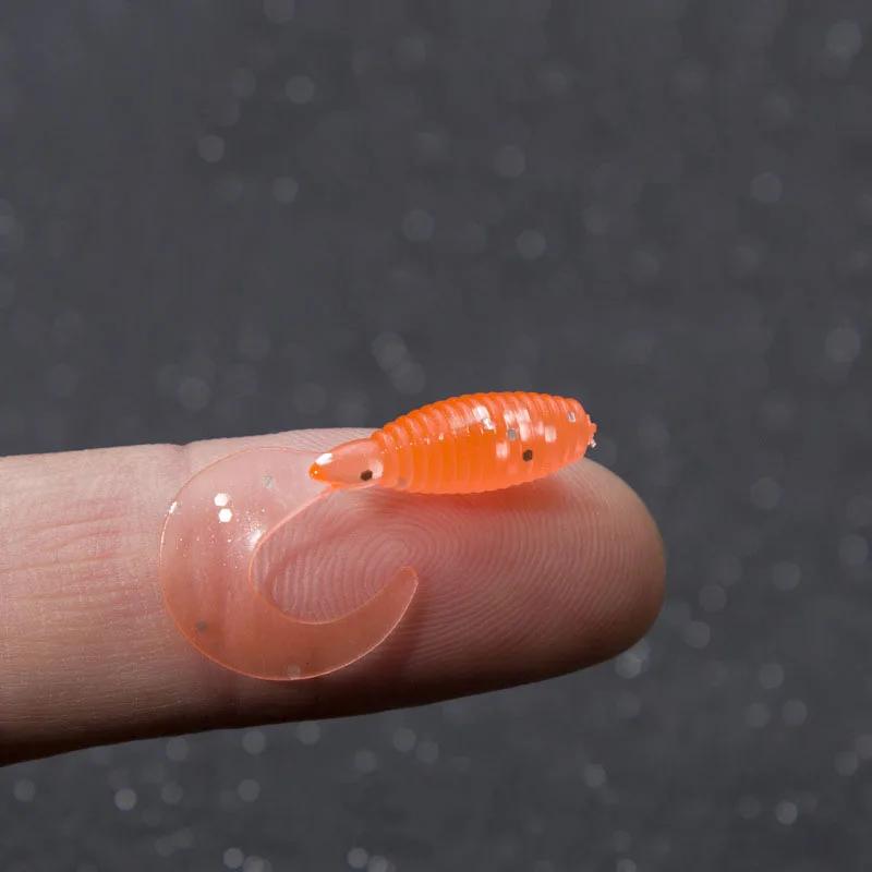 10 pièces rouleau queue souple leurres Silicone appât 30mm 0.4g marchandises pour la pêche en mer Sw