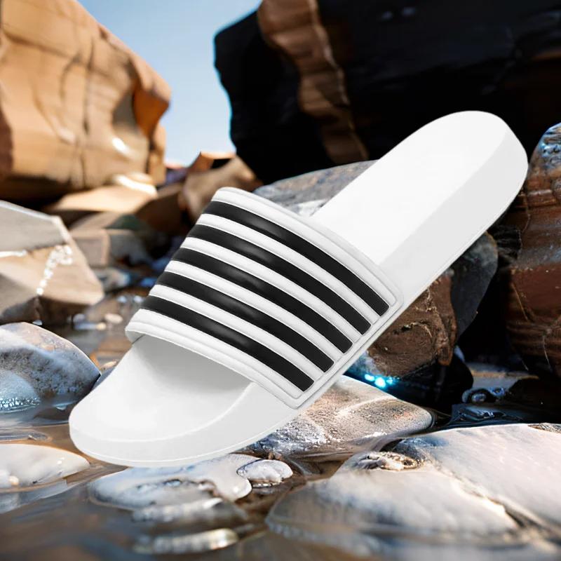 Pantoufles d'été pour hommes et femmes, chaussures de plage antidérapantes décontractées, respirante