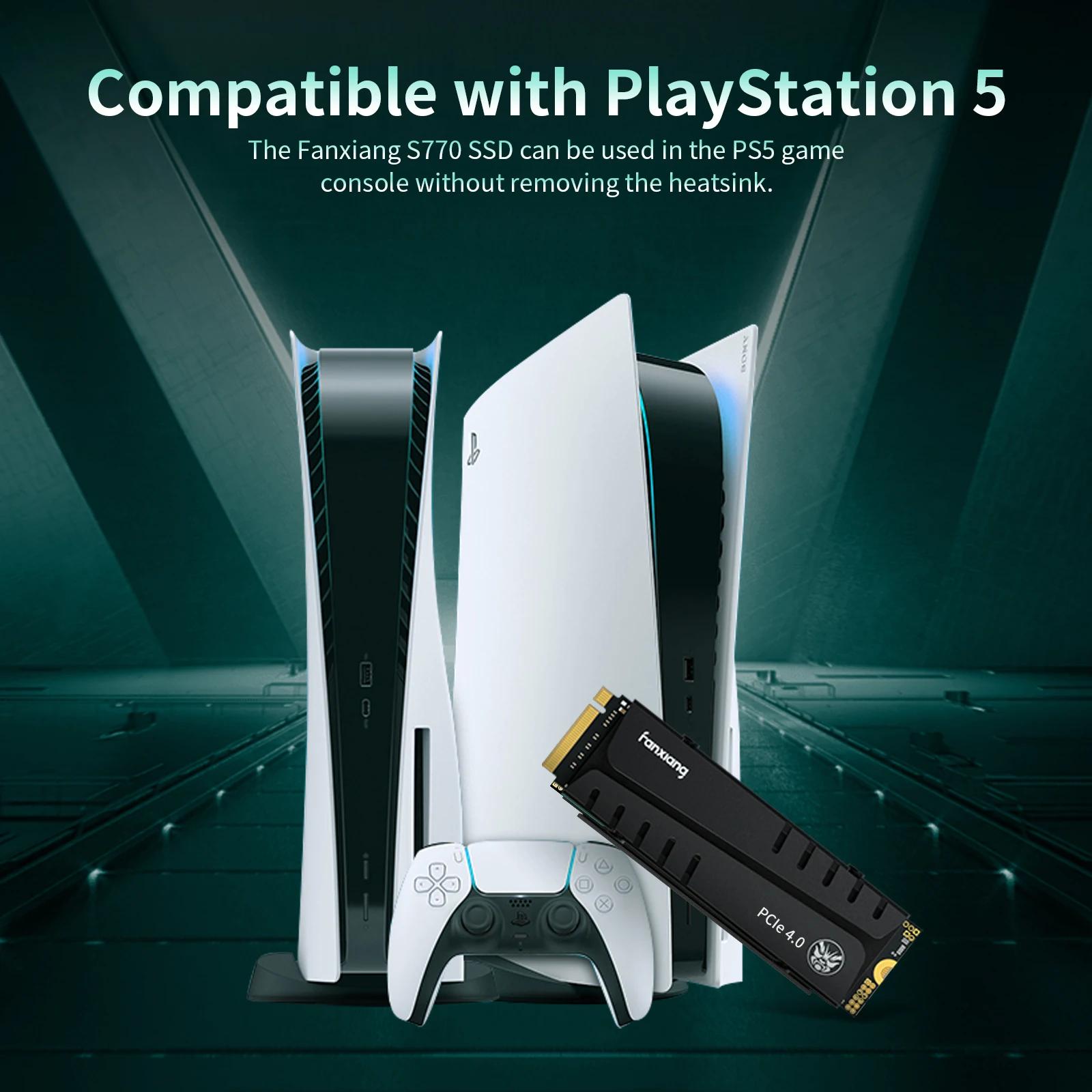 Fanxiang S660/S770/S880 SSD NVMe M2 PCIe4.0x4 1TB 2TB 4TB Disque SSD interne pour PlayStation5/PS5 O