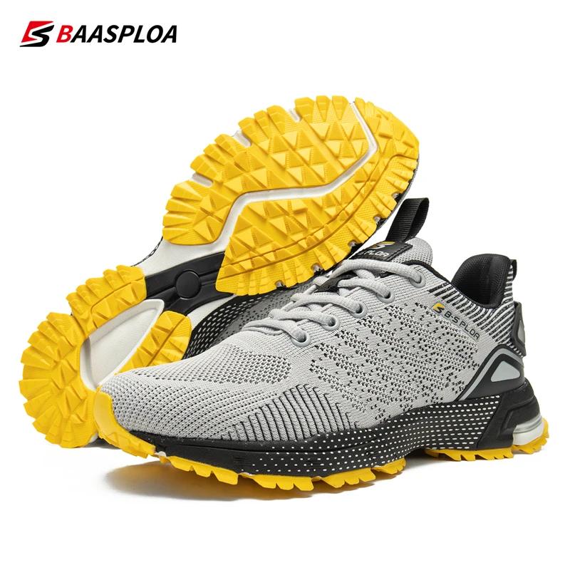 Baasploa-Chaussures de course professionnelles pour hommes, baskets d'entraînement respirantes, légè