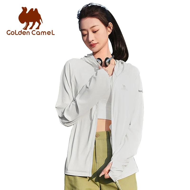 GOLDEN CAMEL-Vêtements de protection solaire pour femmes et hommes, veste de protection UV respirant