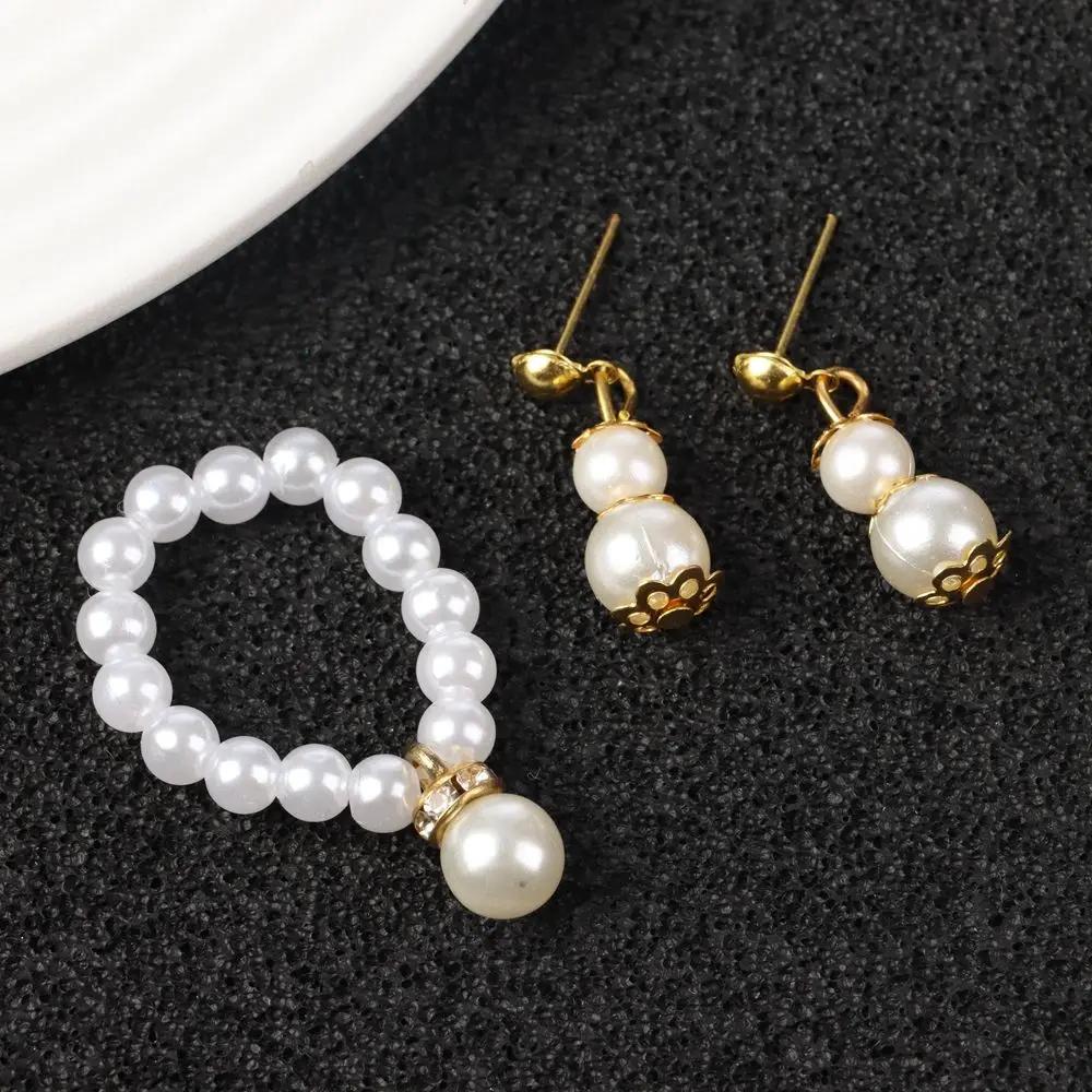 Accessoires de poupée, bijoux en perles blanches, collier, Bracelet pour poupée 1/6, décoration à la