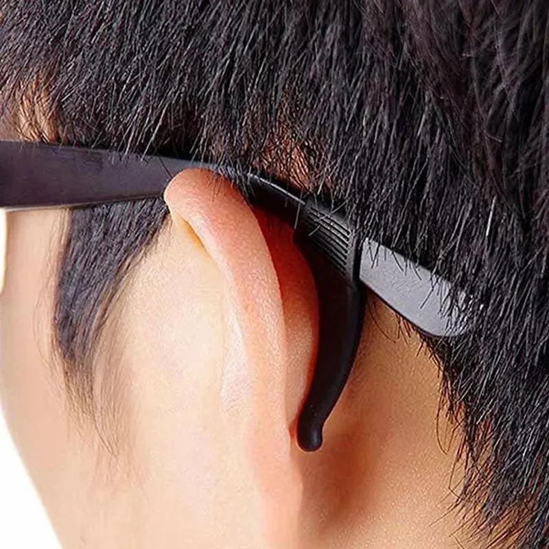 10/20/30/100 pièces anti-dérapant Silicone oreille poignée lunettes jambe oreille crochet bouchon su