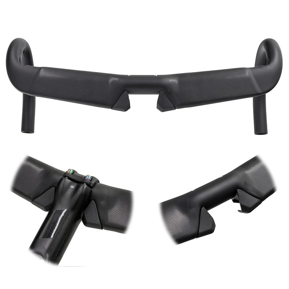 Guidon de vélo de route entièrement en Fiber de carbone T1000, guidon de vélo de sport, barre de chu