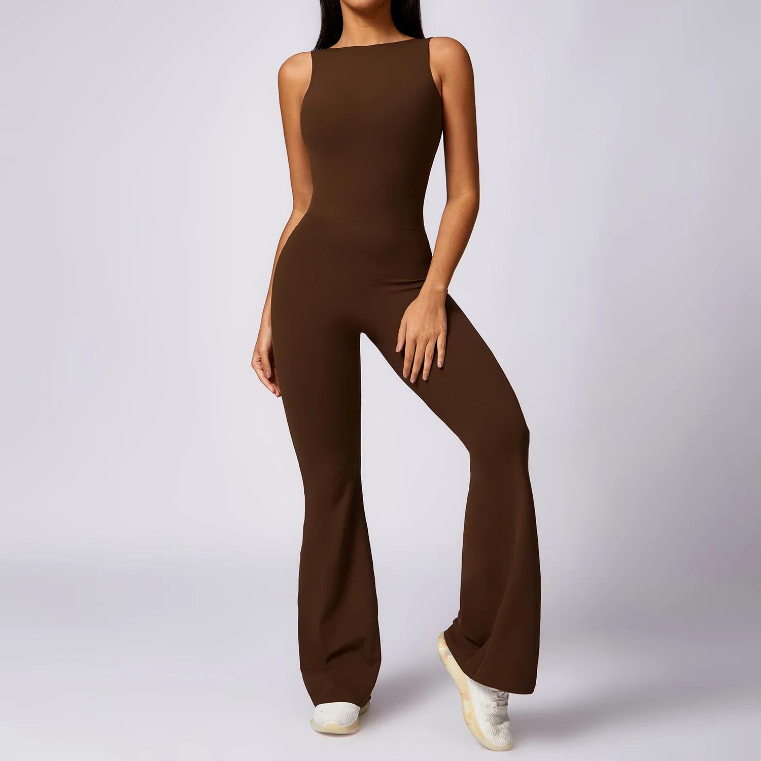 Ensemble yoga femme une pièce - Combinaison fitness legging body nouveau sport été