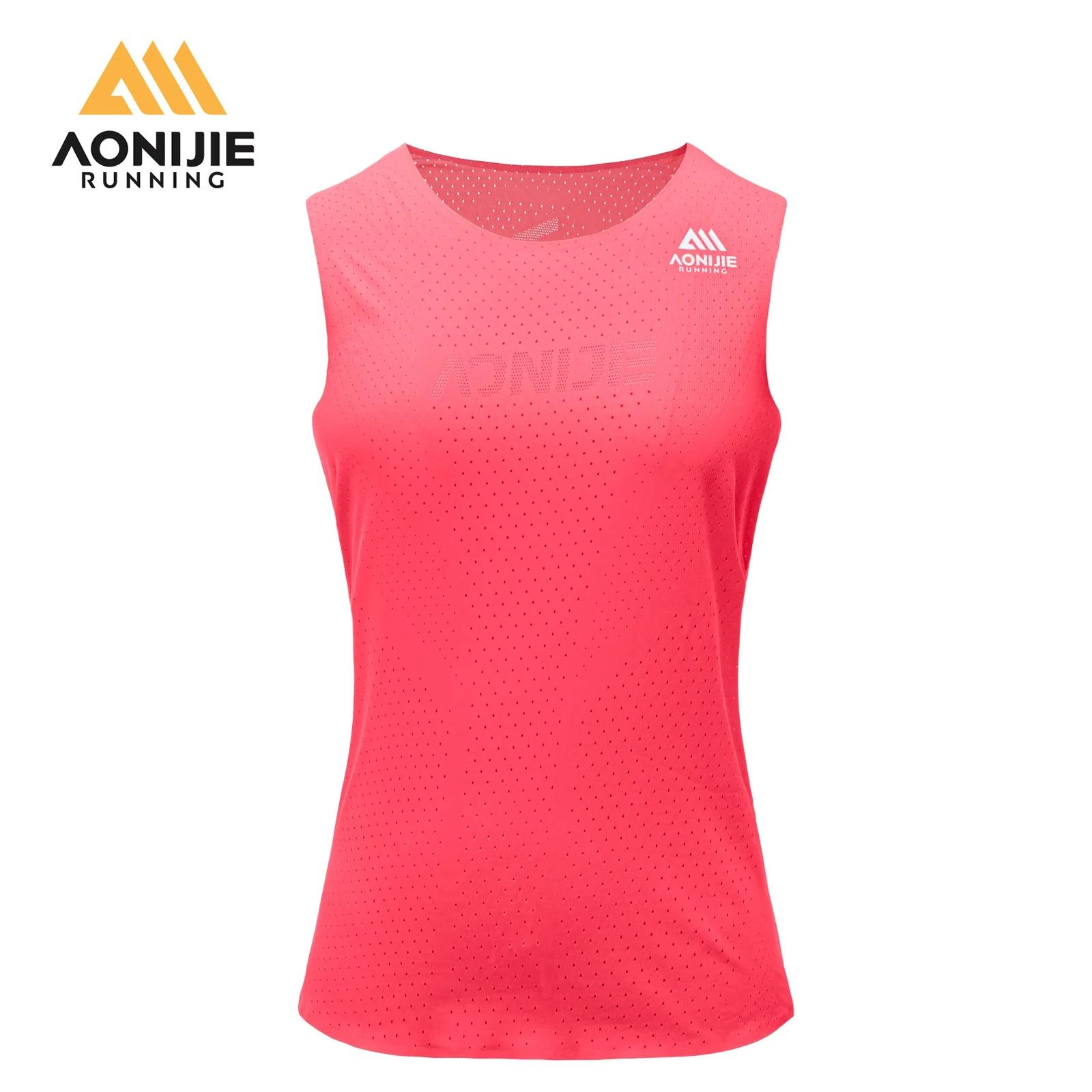 Haut de sport AONIJIE à séchage rapide femme - Pour fitness d'été et entraînement outdoor