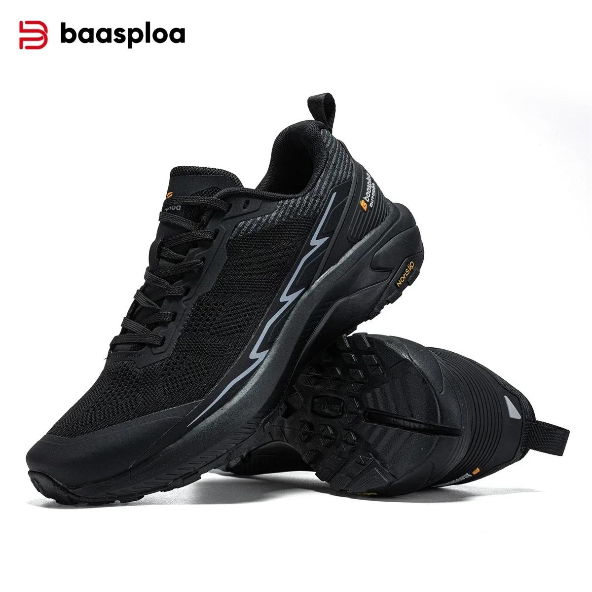 Baasploa – nouvelles chaussures de randonnée pour hommes, baskets légères à lacets en maille, à la m