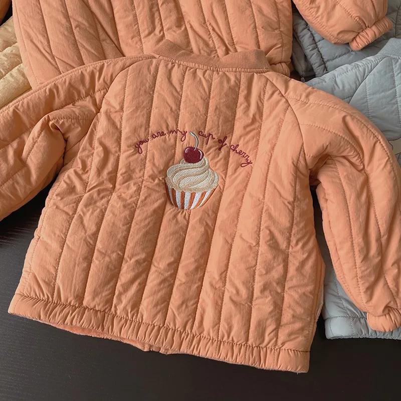 Vêtements pour enfants de 1 à 6 ans, veste en coton épais pour filles, manteau chaud pour bébés, vêt