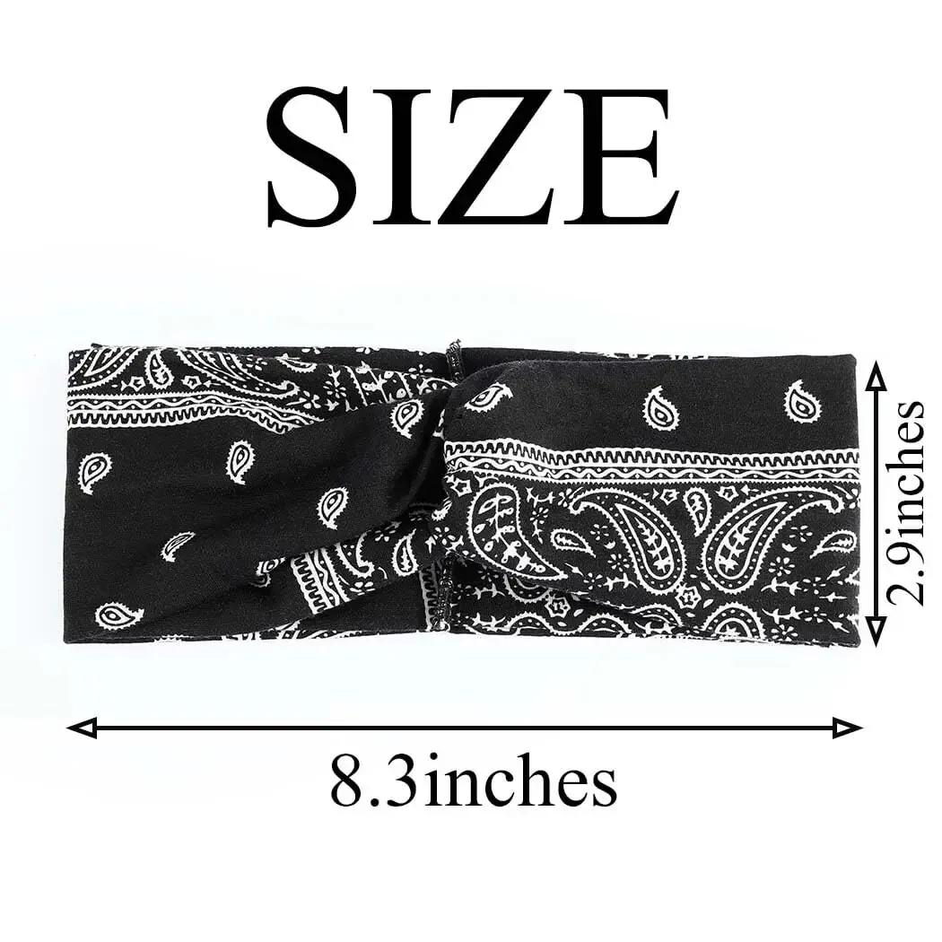Bandeau extensible large noué pour femmes - Accessoire cheveux Yoga course sport confortable et tendance