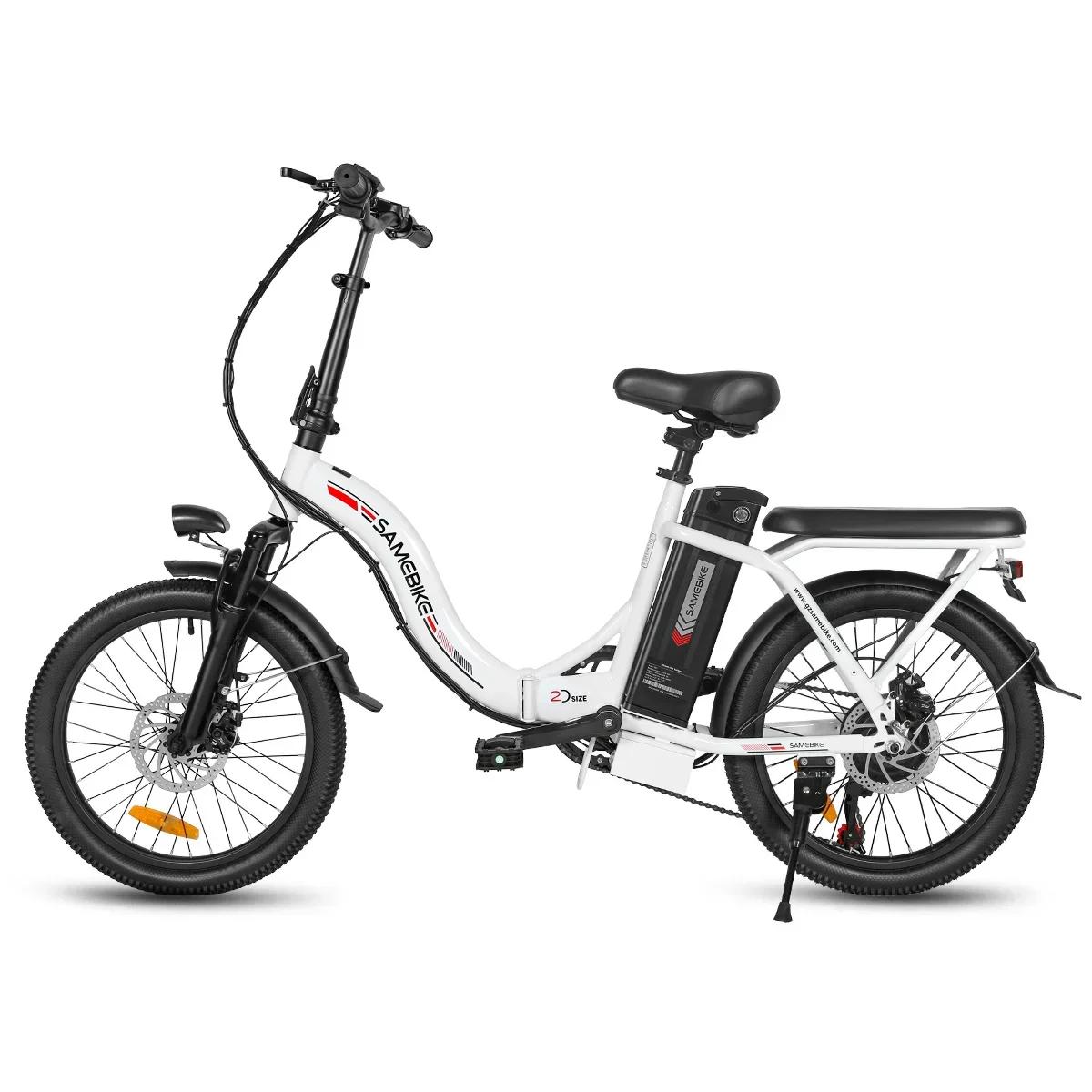 Vélo électrique de style pliable léger 350W36V12AH batterie montagne e-bike 20 pouces gros pneu vill