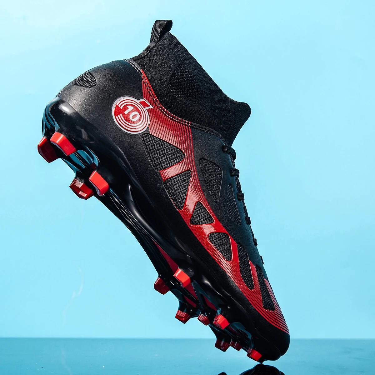 Chaussures de Football professionnelles pour hommes, bottes de sport montantes en plein air, Ag/Fg,