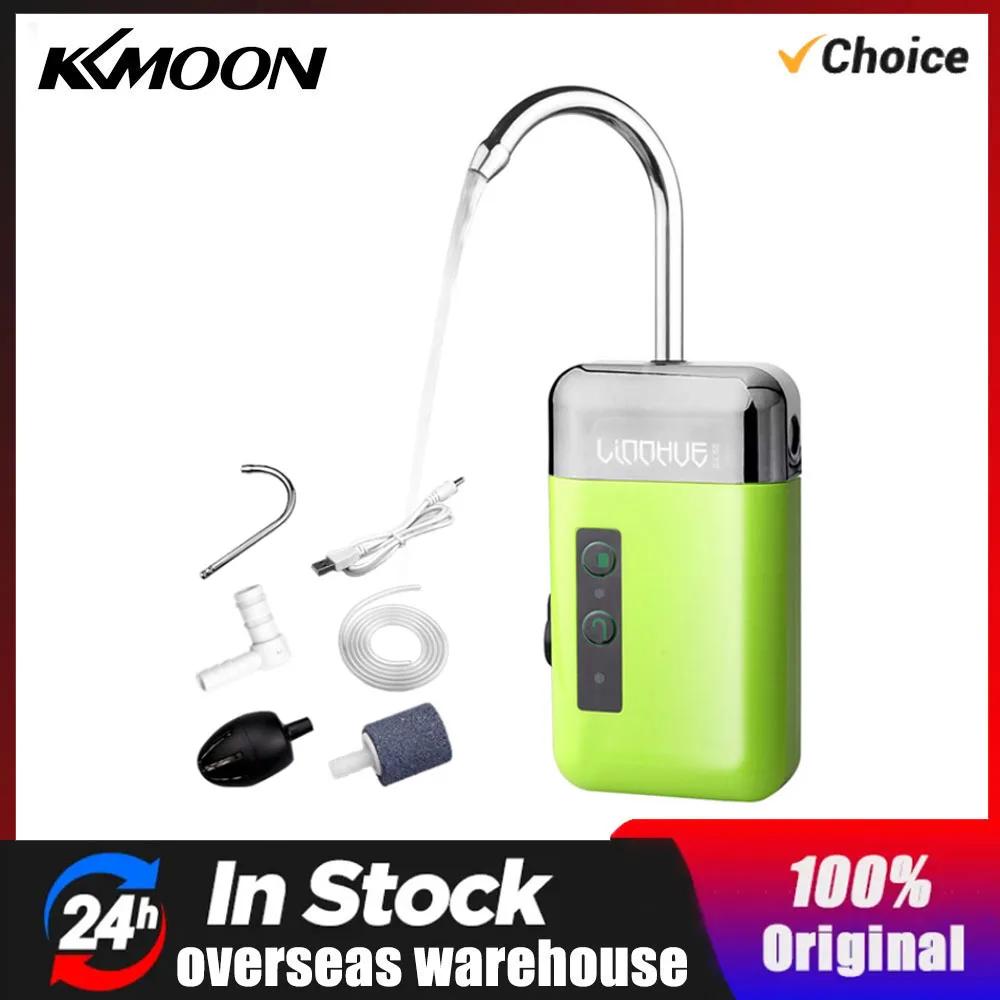 Mini Pompe à Oxygène Portable 3-en-1 avec Tube de Pierre à Air, Détection, Chargement USB, Pompe à E