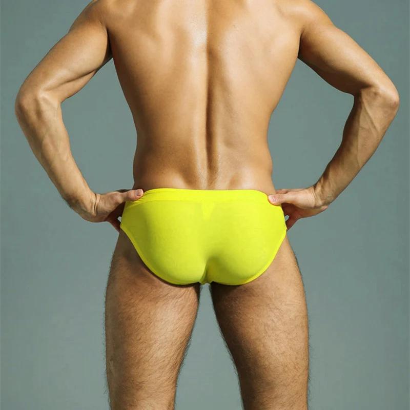 Maillot de bain homme solide CLEVER-MENMODE - Slip bikini plage été surf shorts mode