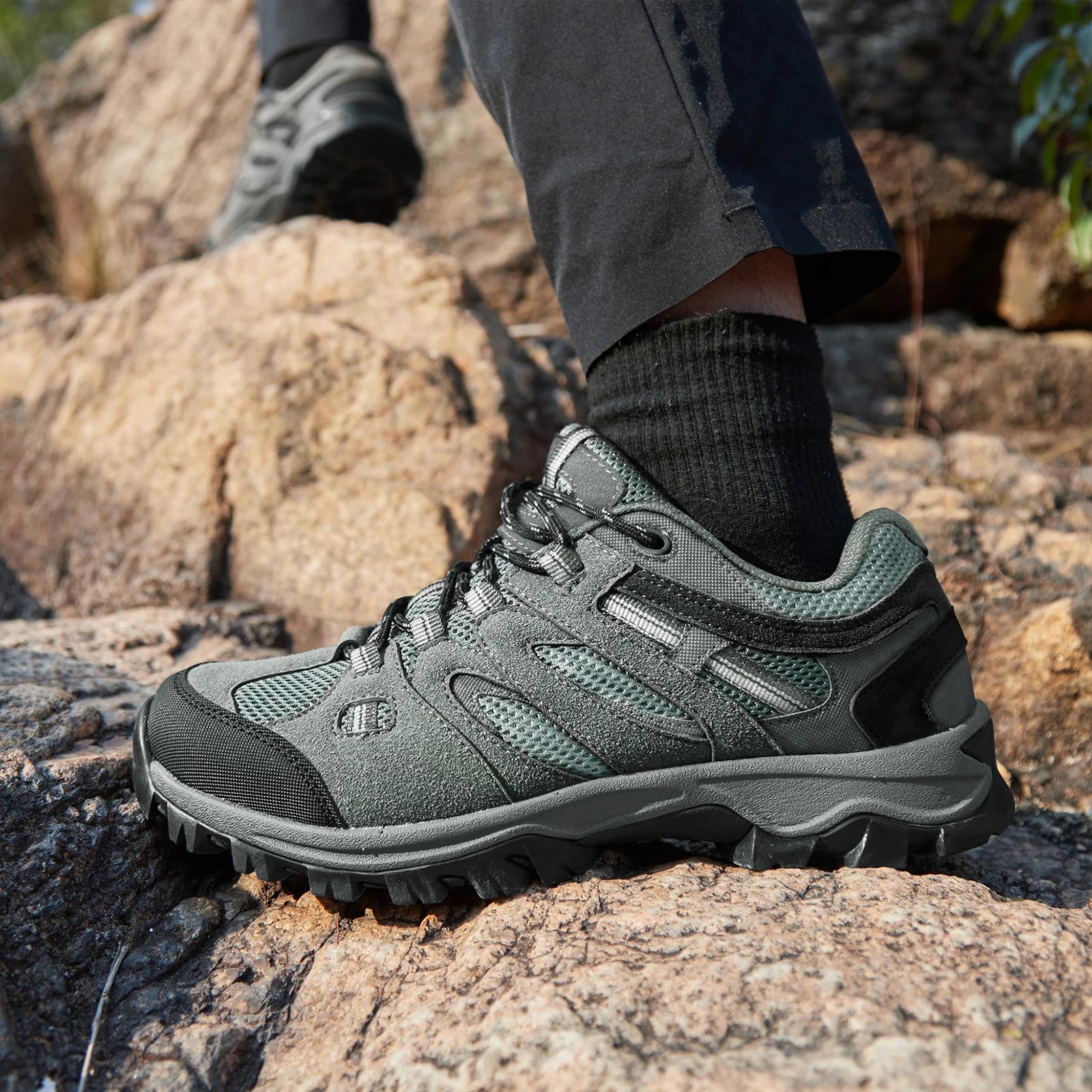 Chaussures randonnée homme GOLDEN CAMEL - Baskets trail légères respirantes trekking
