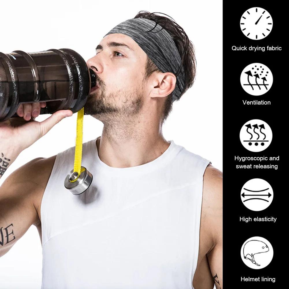 Turban élastique ultra-mince unisexe - Bande sauna fitness absorbant sueur séchage rapide