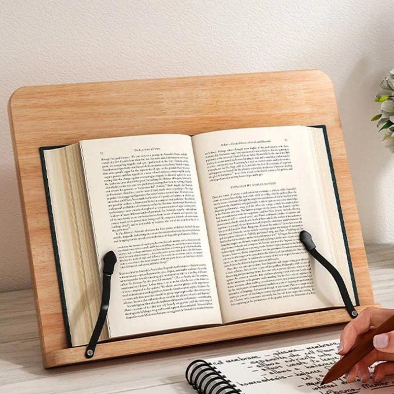 Support de lecture réglable pour tablette et pages, pinces à papier, bureau de lecture pour livre de