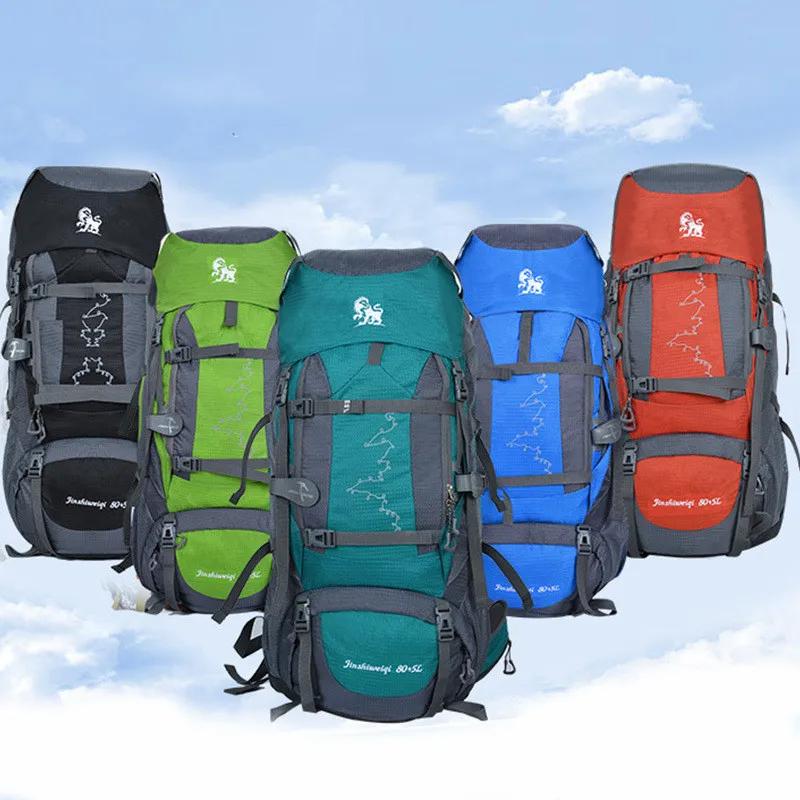 Nouveau Grand sac à dos de tente pratique extérieure 80L avec cadre en métal sac à dos de Camping de