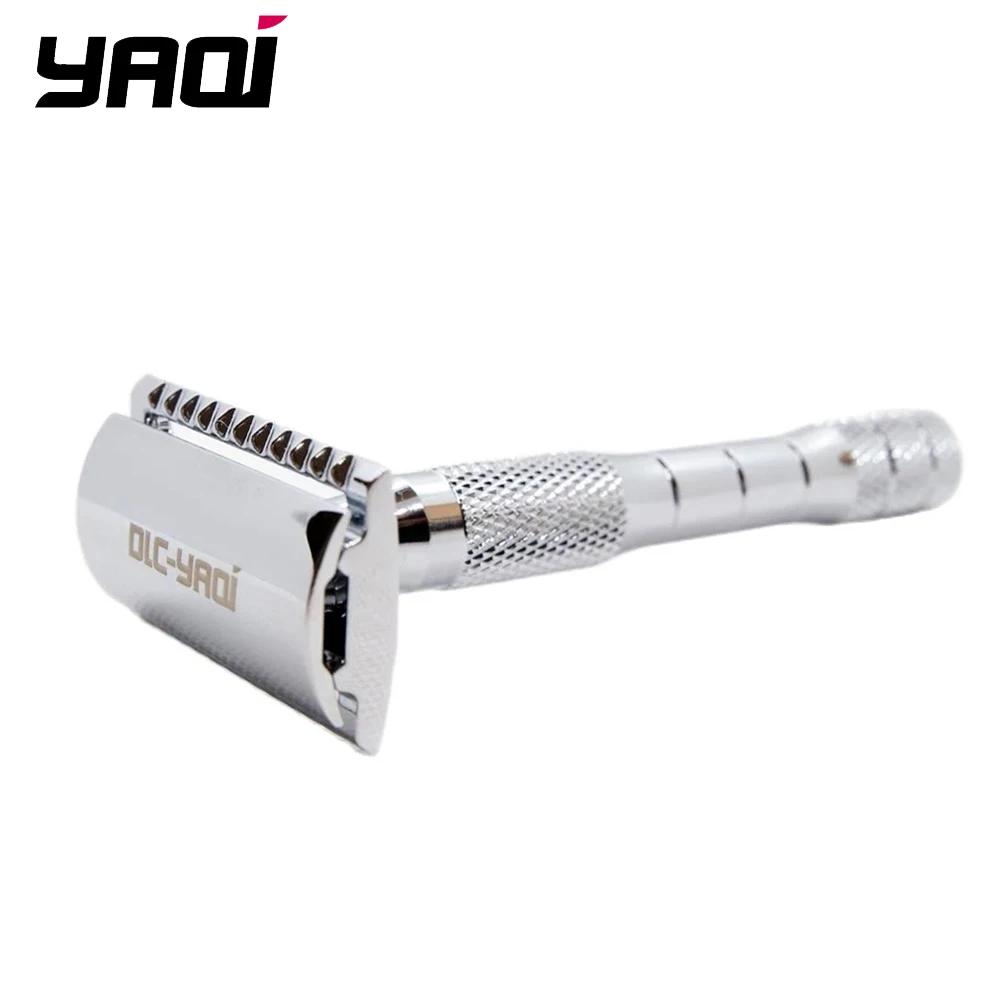 Yaqi Orion – rasoir de sécurité à Double tranchant, couleur chromée, rasage humide, cadeau