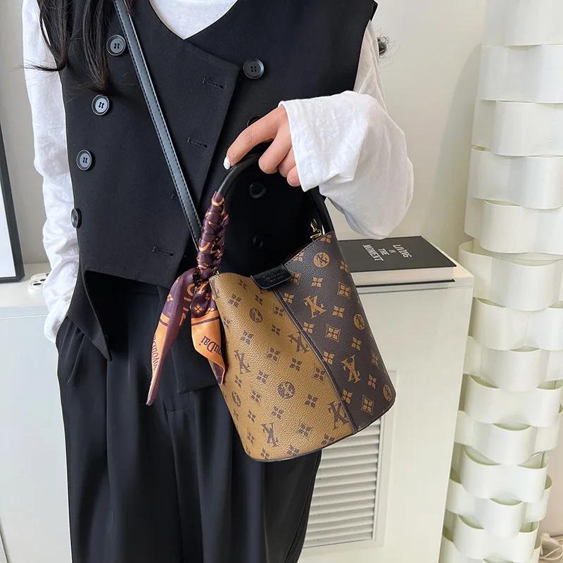 Sac de mode avancé pour femmes 2025, nouveau sac décontracté pour femmes, sac seau de grande capacit