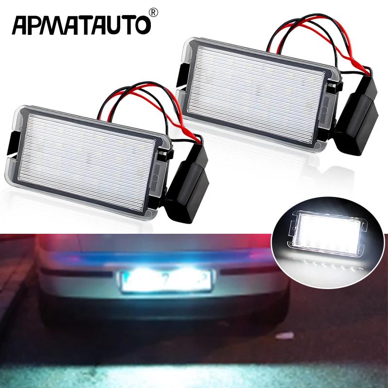 2 pièces sans erreur voiture numéro LED feux de plaque d'immatriculation pour Seat Ibiza 6L Arosa Al