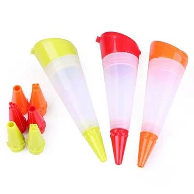 Stylo d'écriture alimentaire en Silicone, outils de décoration de chocolat, moule à gâteau, tasse de