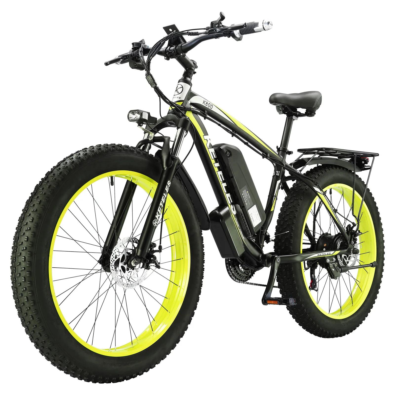 EllTELES-Vélo Électrique K800 de Haute Qualité, 1000W, 13Ah, 27MPH, Livraison Rapide