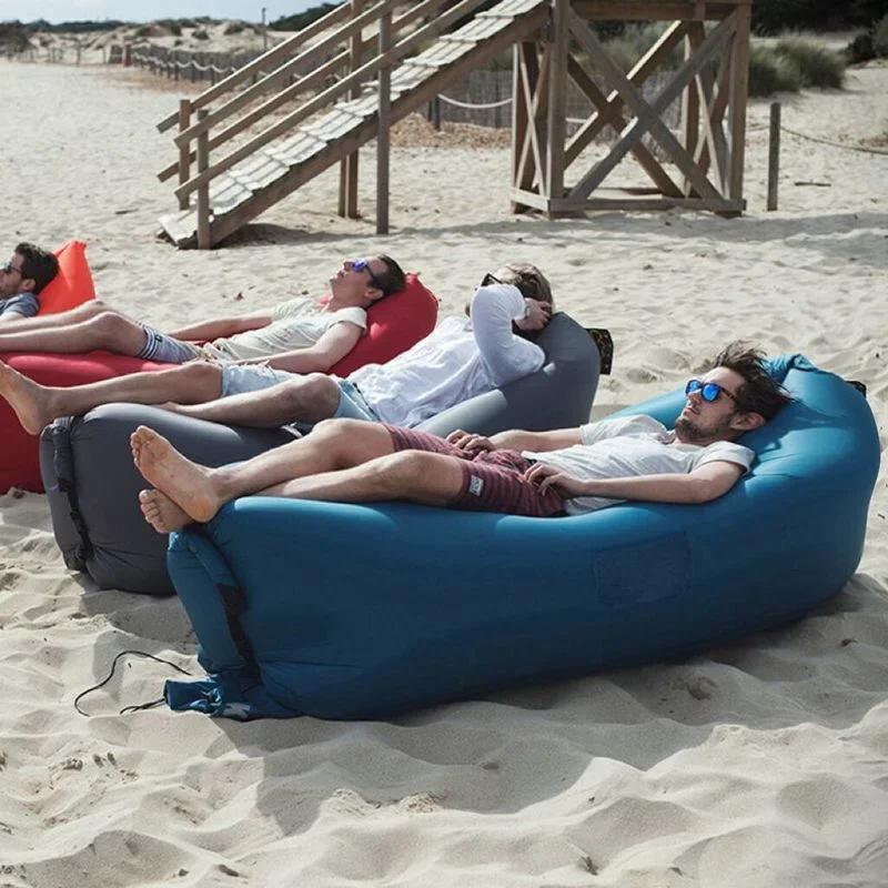 Canapé-lit gonflable pliable portable pour camping, meubles de patio, ensemble d'extérieur, lits de
