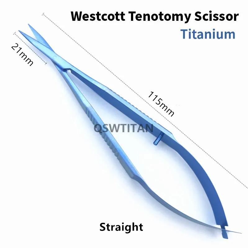 Ciseaux ophtalmiques pour ténotomie Westcott, ciseaux pour tissus, fournitures d'instruments chirurg