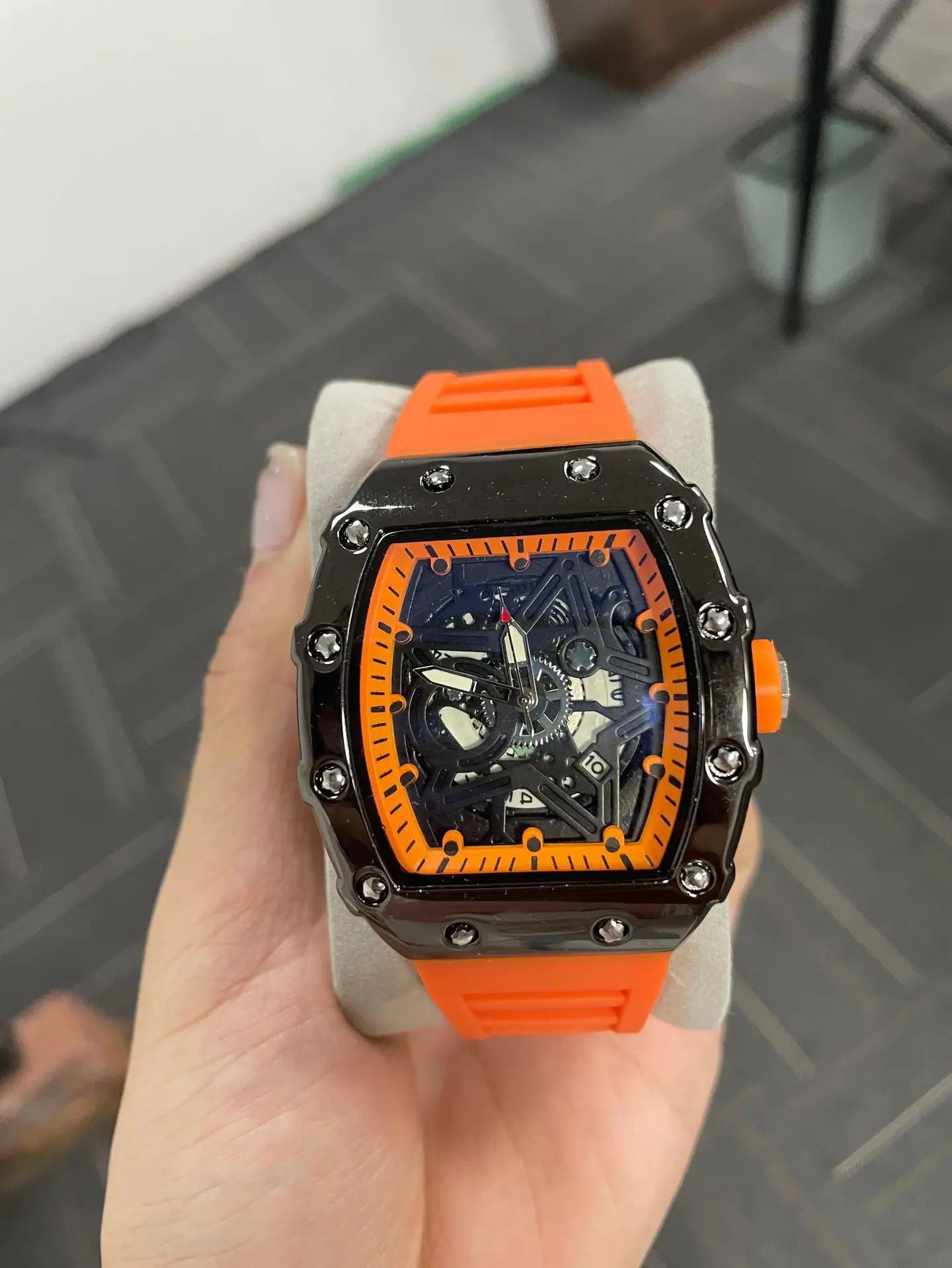 Montres pour hommes, marque de luxe légère, tendance de beauté dominatrice, pentagramme lumineux en