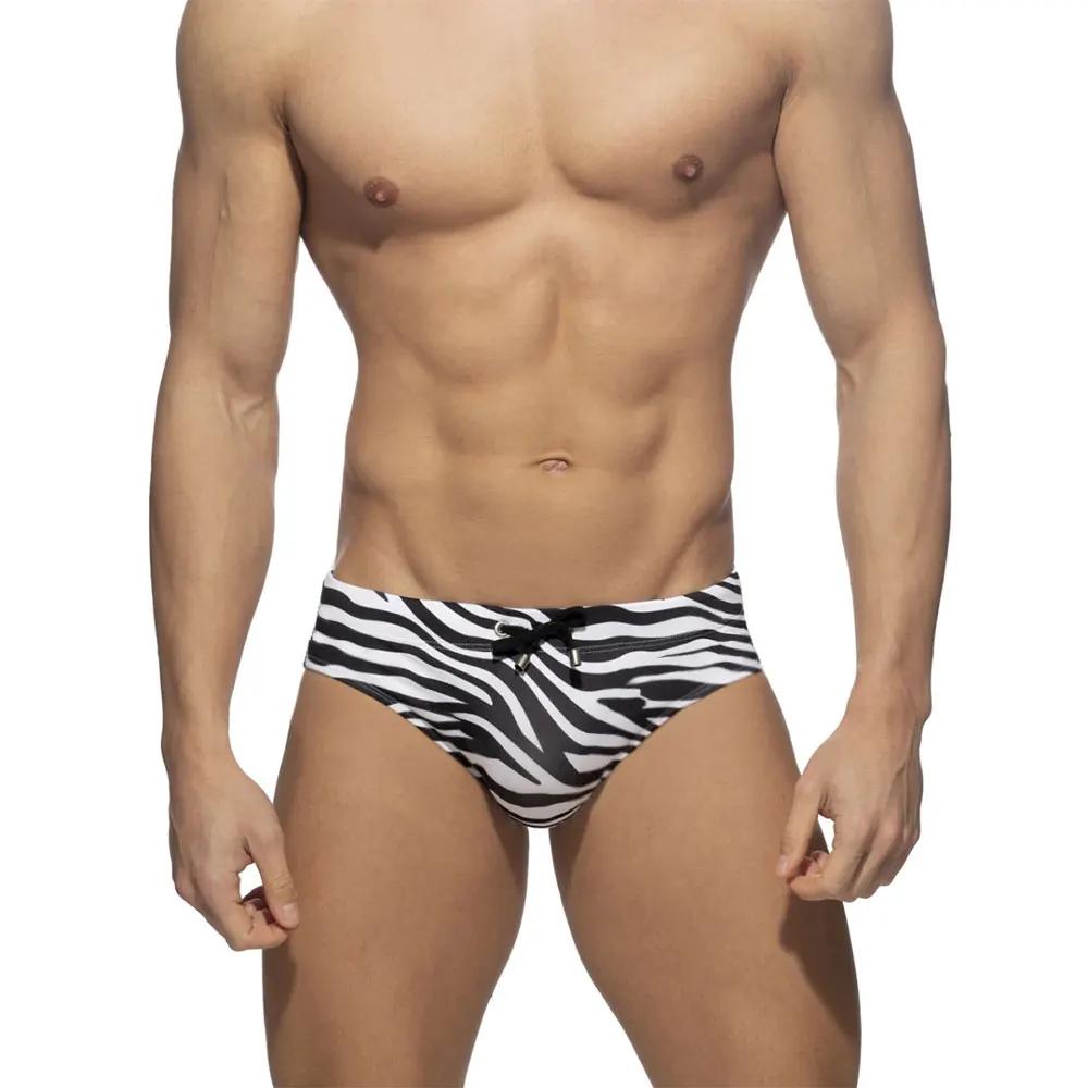Slip de bain pour hommes Sexy natation court Sport nautique pantalons de plage maillot de bain impri
