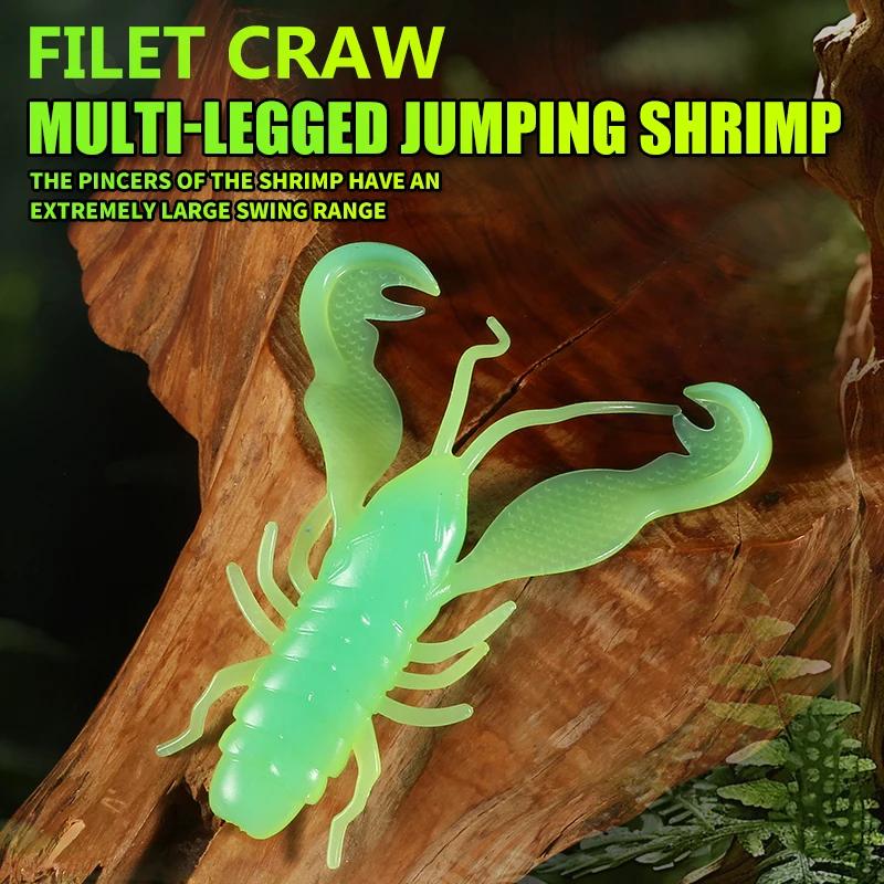Supercontinent Filet Craw 40mm/15 pièces 70mm/6 pièces leurre souple leurres de pêche crevette homar