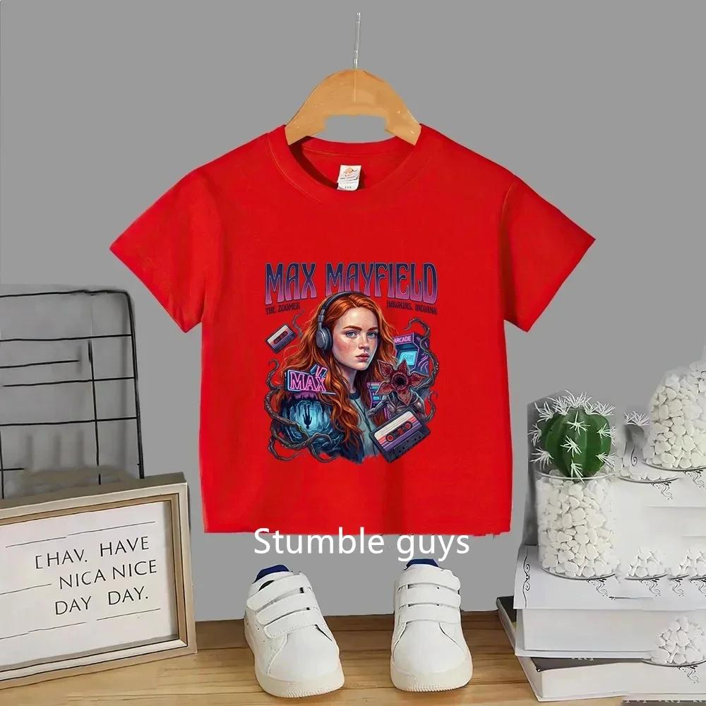 T-shirt d'été de haute qualité pour enfants, vêtements pour garçons et filles, t-shirt à manches cou