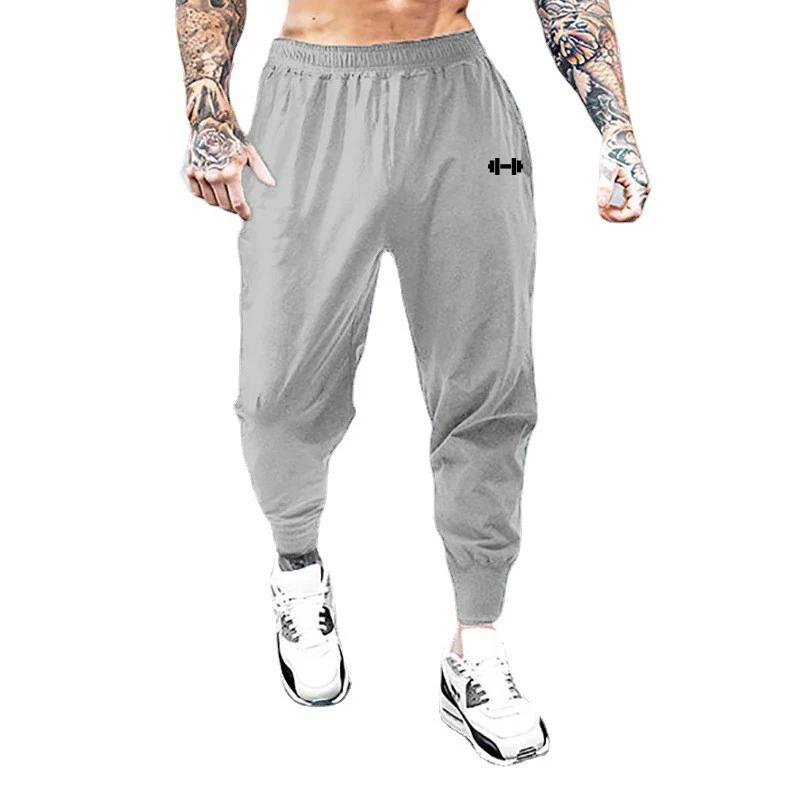 Pantalon de sport ultra fin pour homme, séchage rapide, taille haute, fitness, musculation, entraîne