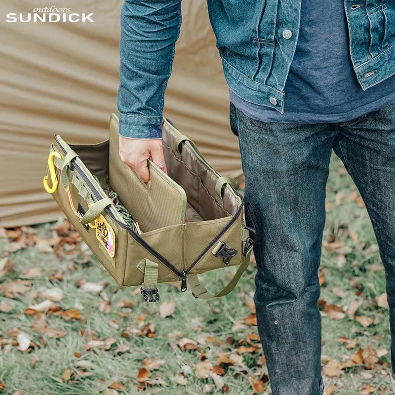 Sac de rangement d'outils en option, 3 couleurs, sac de rangement d'outils de camping ouvert, 1 pièc