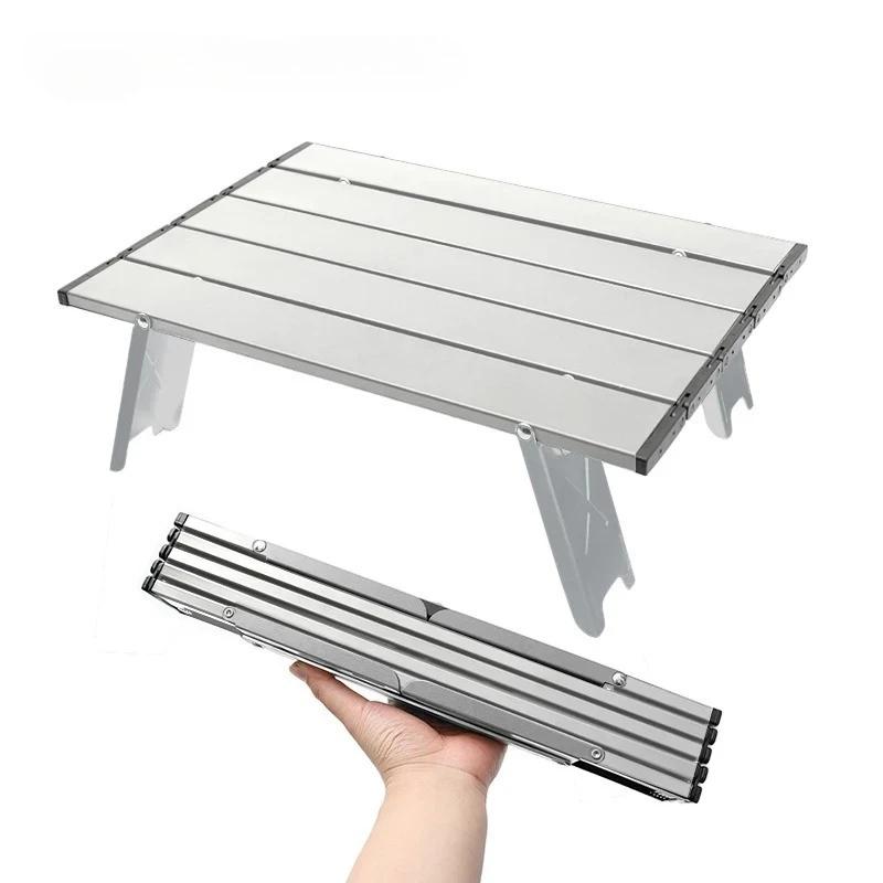 Table en rouleau légère, Mini sac à dos pliant, pêche pique-nique barbecue, Table d'extérieur en alu