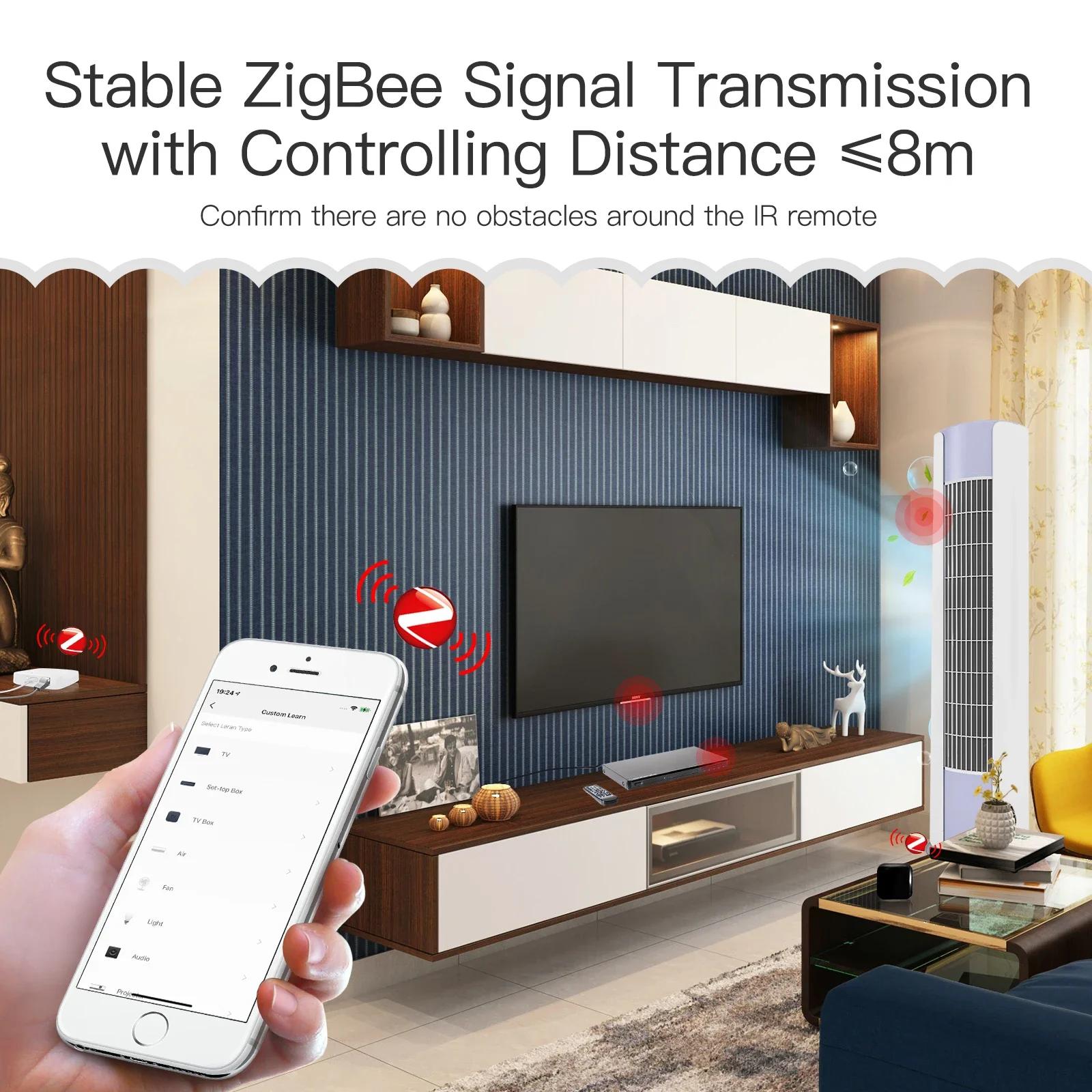 MOES Tuya ZigBee télécommande IR intelligente télécommande infrarouge universelle pour maison intell