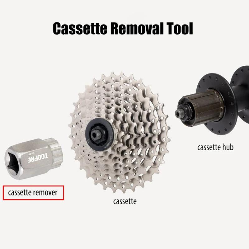 TOOPRE – dissolvant de roue libre de vélo, outil de retrait de Cassette de volant d'inertie, dissolv