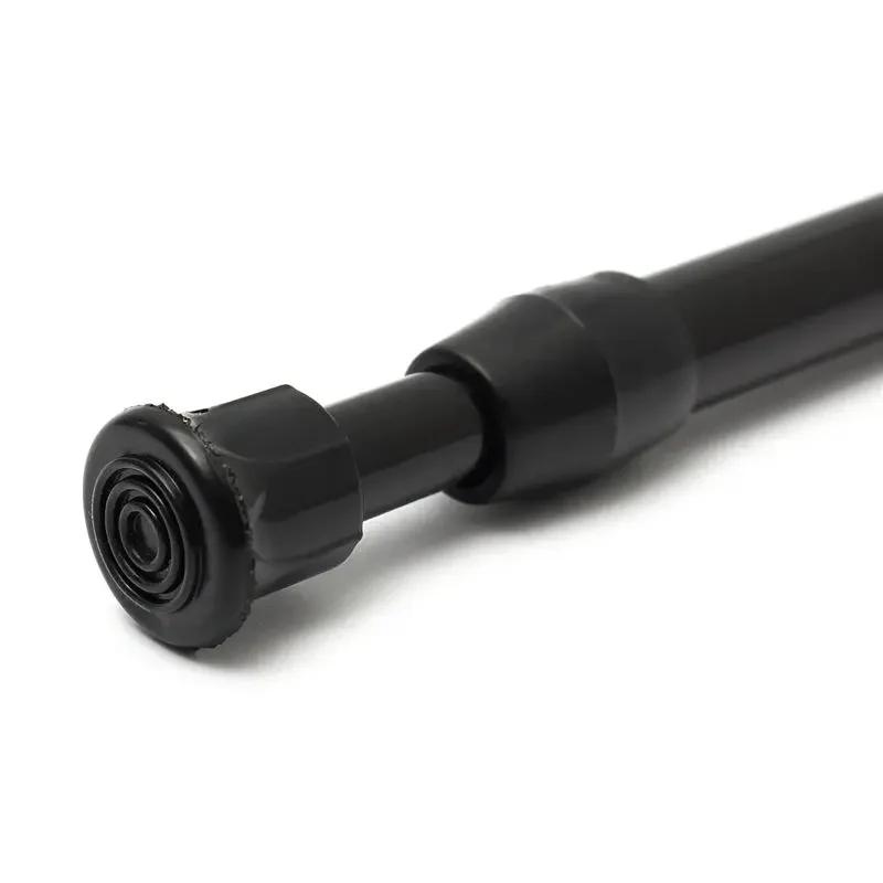 Noir nouveauté extensible réglable ressort Tension tige Rail pôle fenêtre rideau rideau de douche ga
