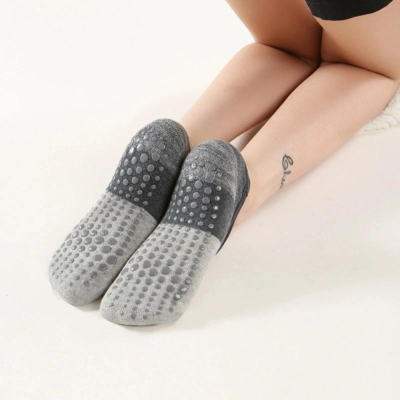 Chaussettes de Yoga antidérapantes professionnelles pour femmes, dos nu, Bandage, Pilates, pantoufle