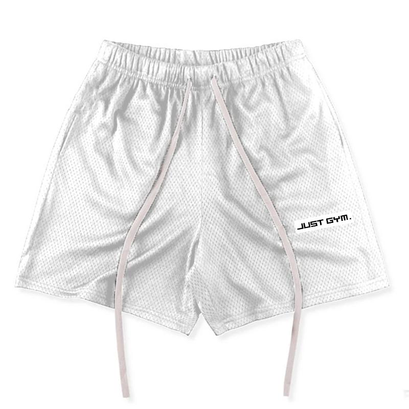 Short de Fitness respirant en maille légère pour hommes, pantalons décontractés de sport d'été