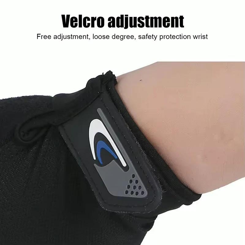 Gants de pêche d'été pour hommes et femmes, coupe à deux doigts, pour écran tactile, antidérapants,