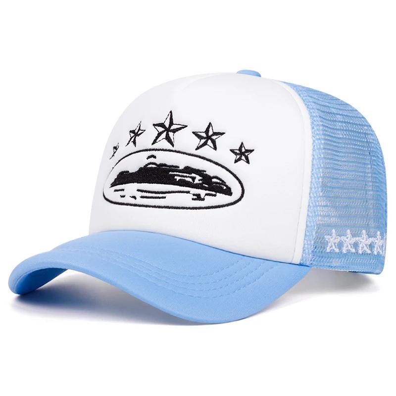 Nouveau chapeau en maille cinq étoiles pour hommes, chapeau Hip Hop de rue pour femmes, pare-soleil