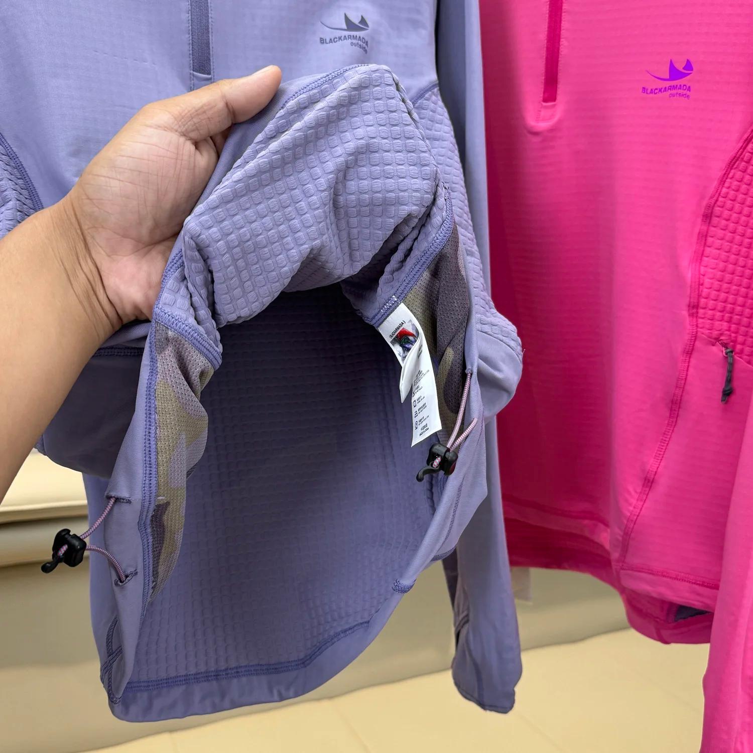 Sweat à capuche de sport en tissu hautement élastique pour hommes et femmes, léger, à séchage rapide
