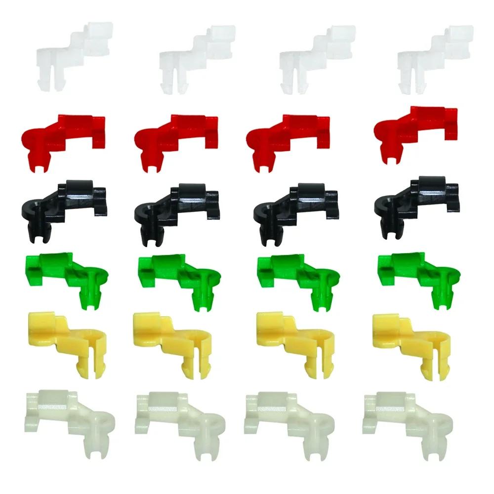 Clips de tige de verrouillage de porte de voiture en plastique et Nylon, 24 pièces, attaches de pous