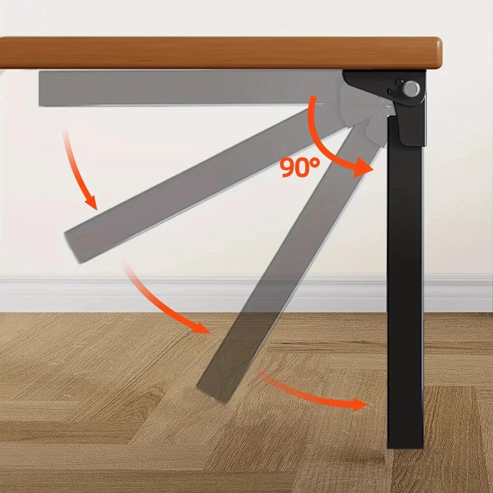 Pieds de Table pliants en métal robuste sélectionnables, remplacement polyvalent pour ordinateur por