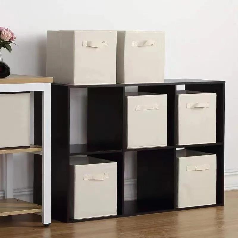 Organisateur de tiroir d'armoire de poubelle de rangement de tissu non tissé, boîte de rangement de