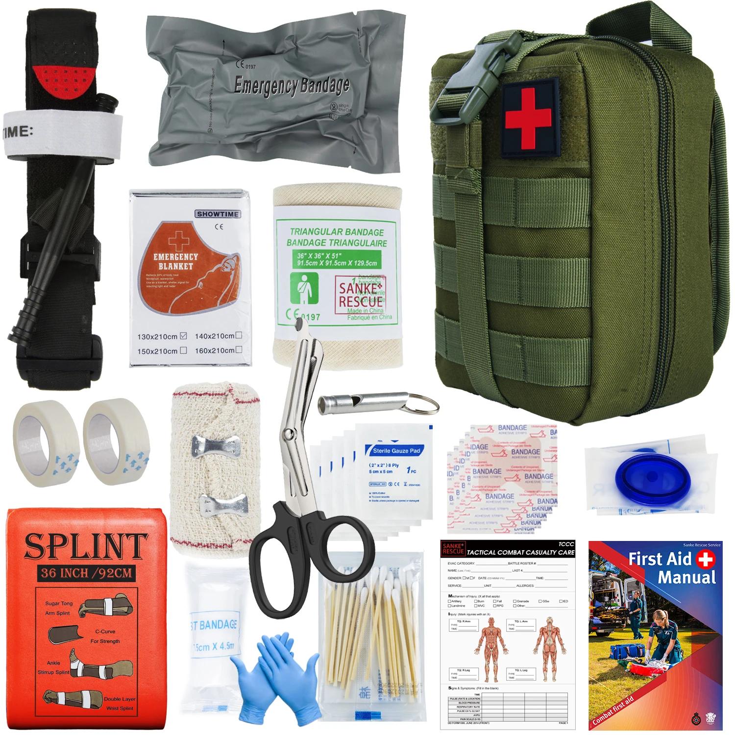 Sanke – pochette de sauvetage EDC, Kit de premiers secours, Kit de survie tactique pour traumatismes