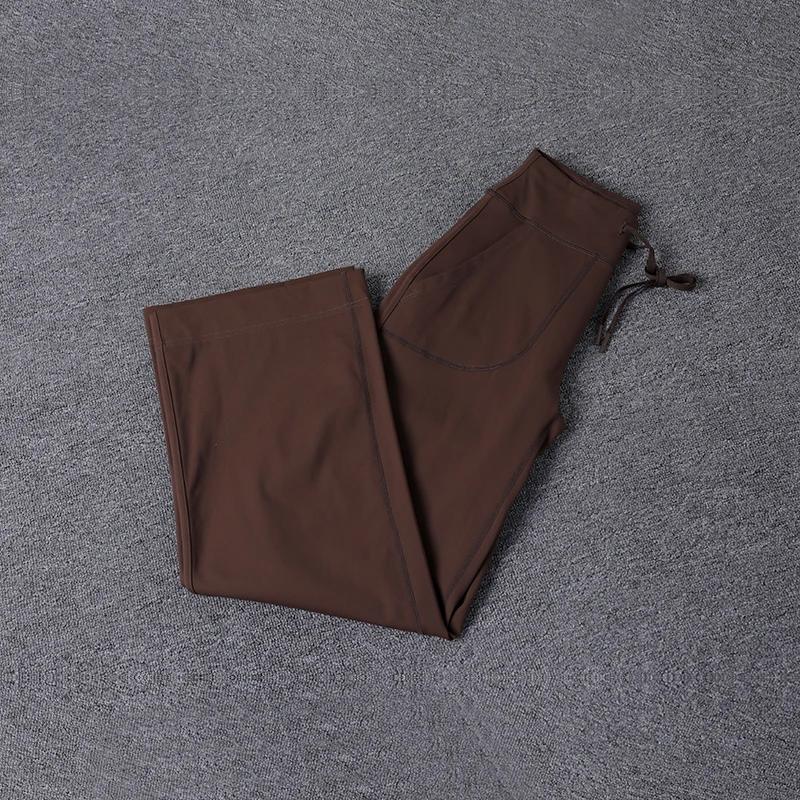 Pantalon de Yoga ample taille haute pour femmes, haute qualité, jambes droites, respectueux de la pe
