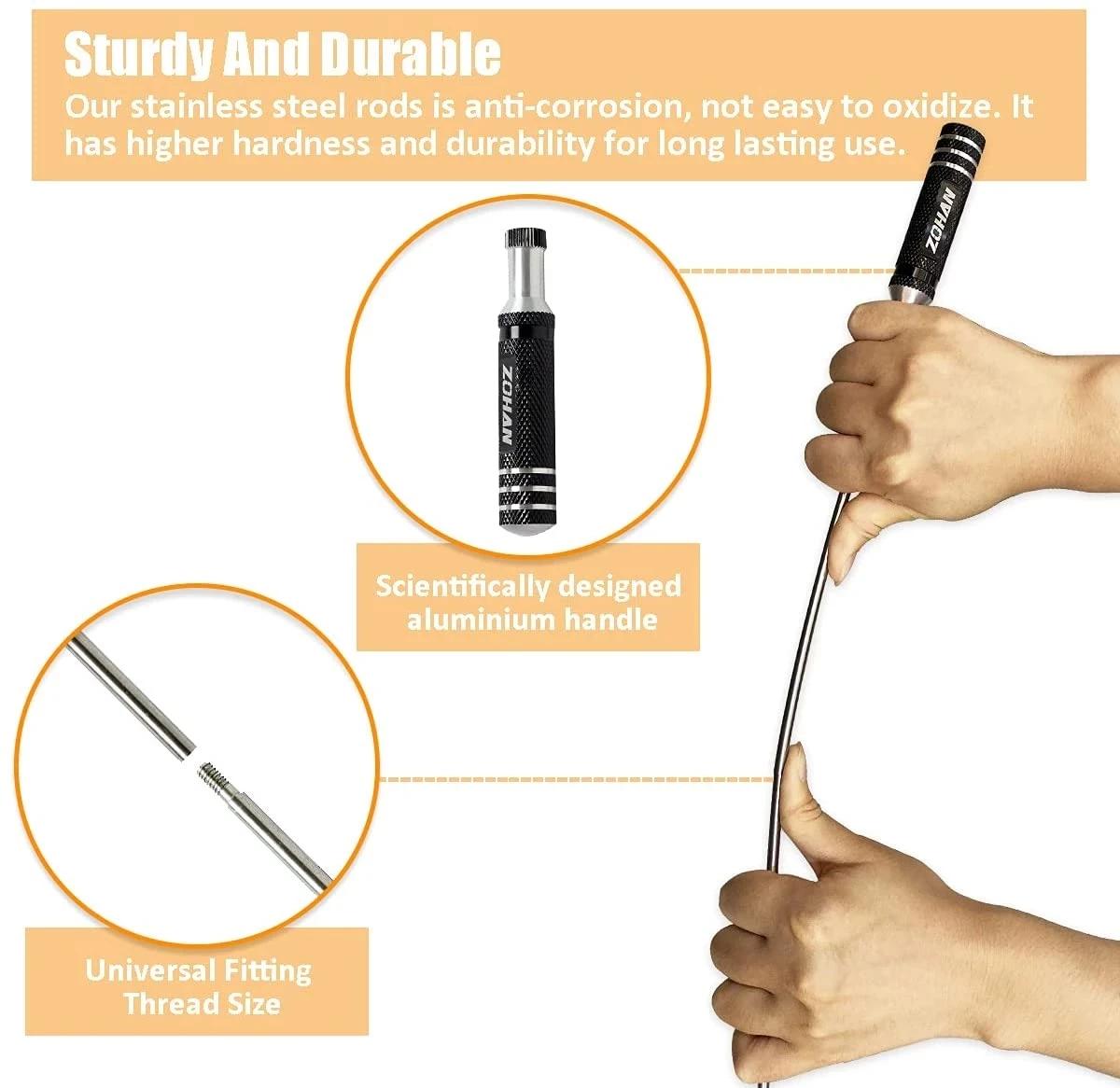 ZOHAN – Kit de nettoyage pour pistolet de chasse, calibre 12, fournitures de nettoyage universelles