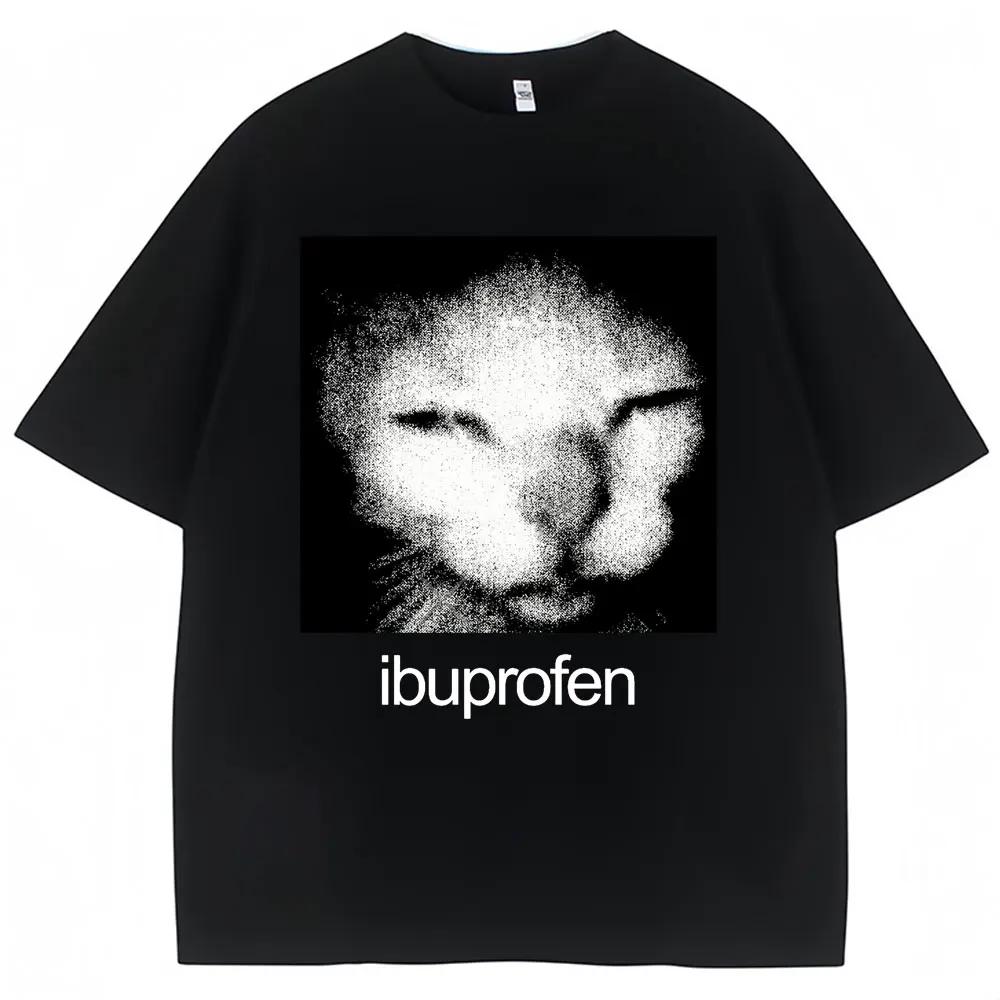 Vintage drôle Ibuprofen chat graphique T-shirt Humor mode T-shirt T-shirt style décontracté WoClothi